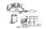 Titanium Piston Insert Set (6 Pot)